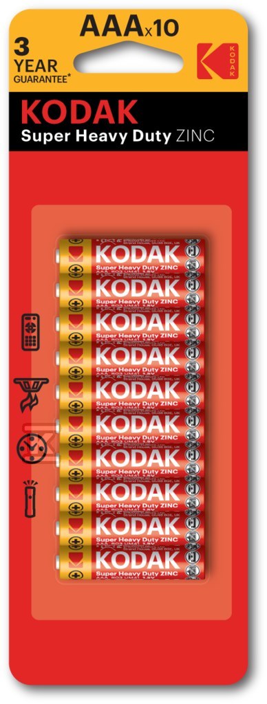 Bateria Kodak ZINC super heavy duty (3xA) AAA (10 pack) 10szt 30946804