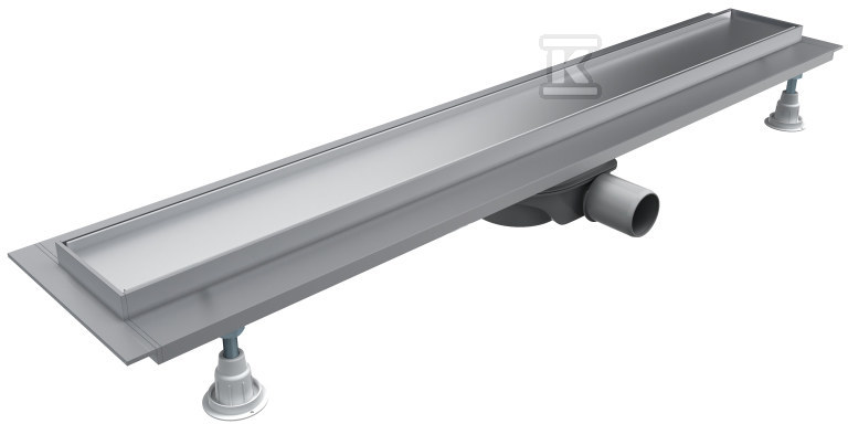 Odpływ liniowy "base-Low" Standard Plus 70x8x7 cm prostokątny z maskownicą Plate